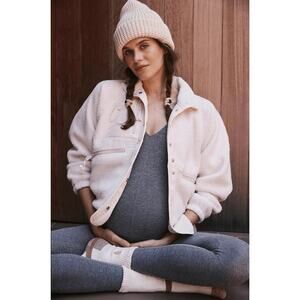 NWT Free People X Hatch Maternity Hit The Slopes Fleece Jacket Medium